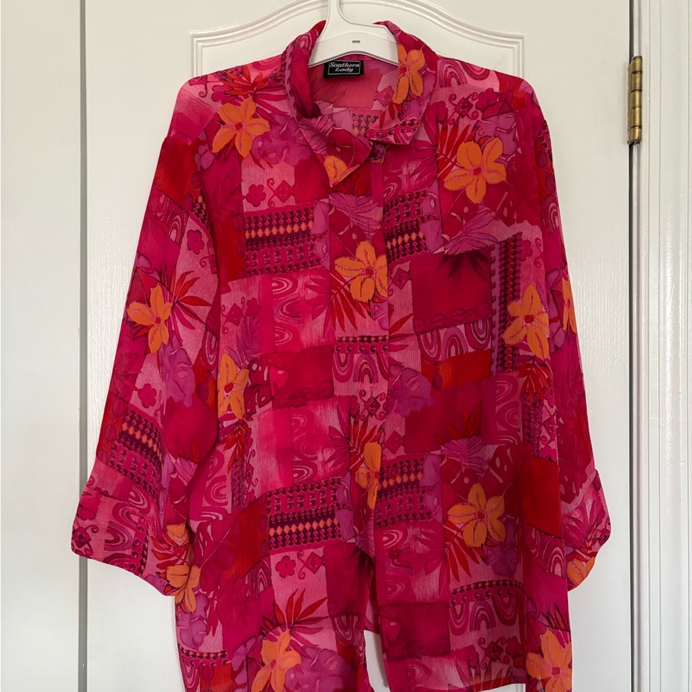 Vibrant Floral Blouse